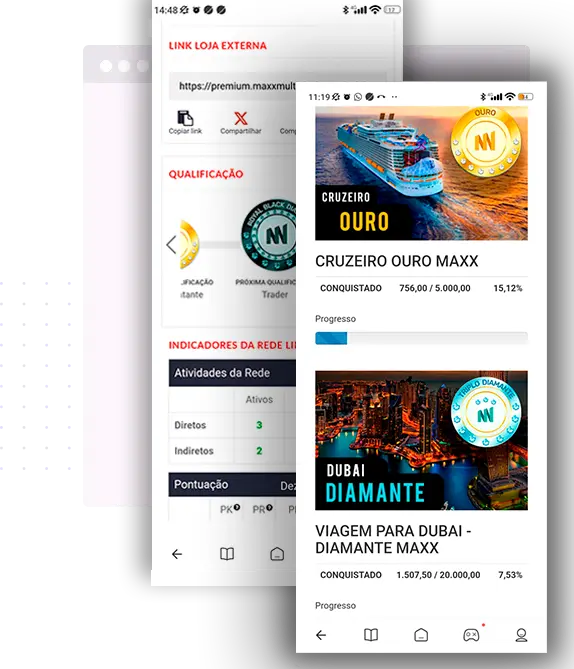 Sistema de Marketing Multinível 14 tela maxx multinivel 2 app